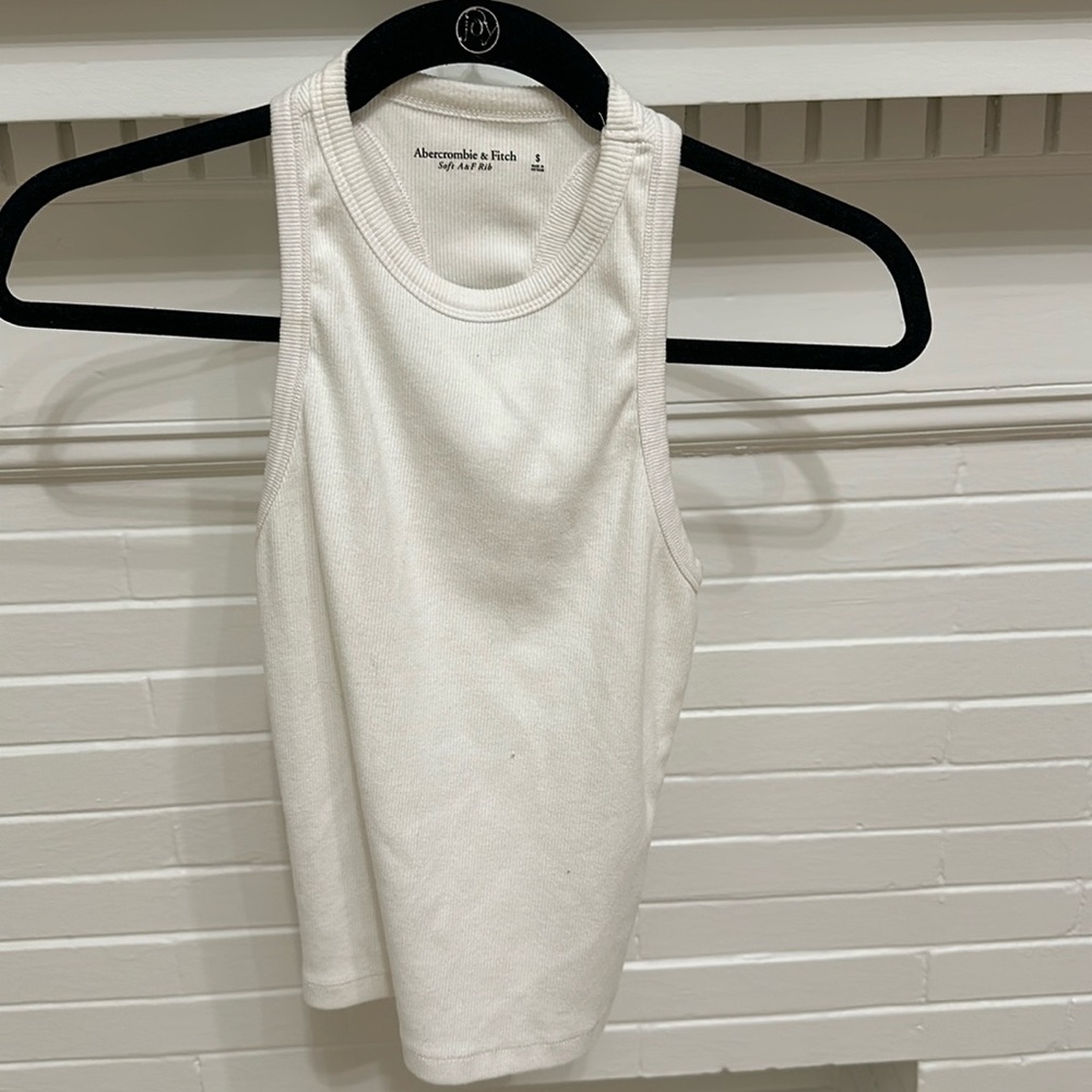 Abercrombie & Fitch, White, Tank Top, Small